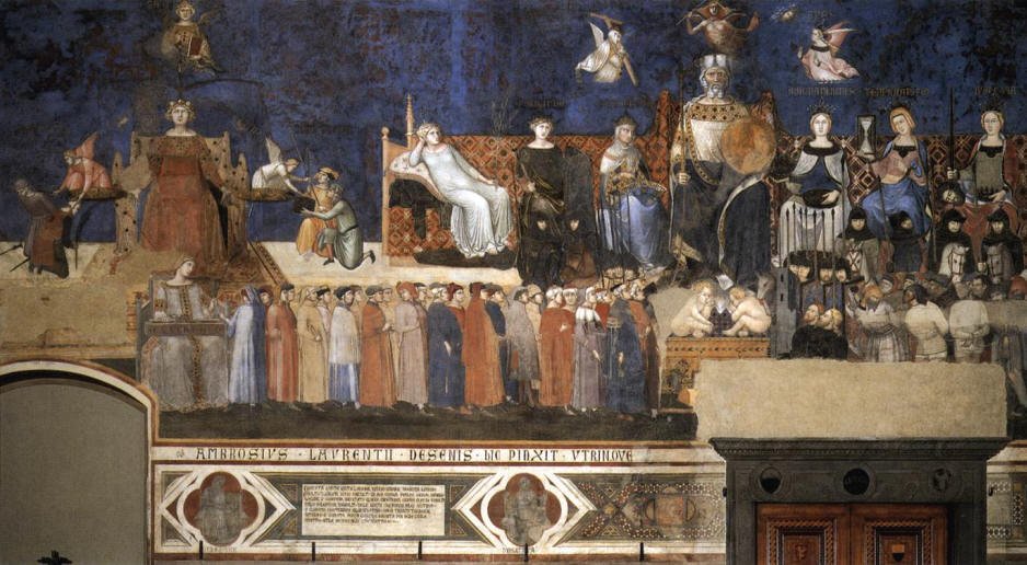 Allegory of Good Government by Ambrogio Lorenzetti (c.1338-40)