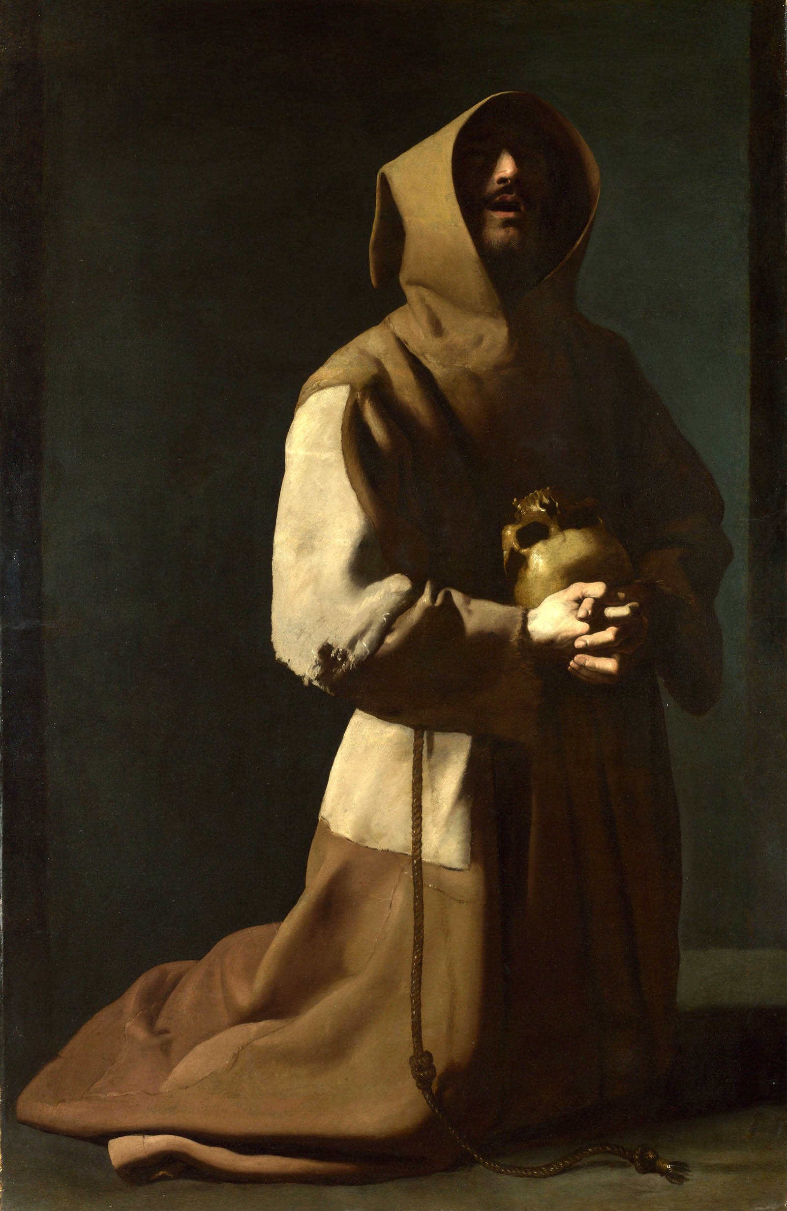 Saint Francis in Meditation by Francisco de Zurbarán | my daily art display