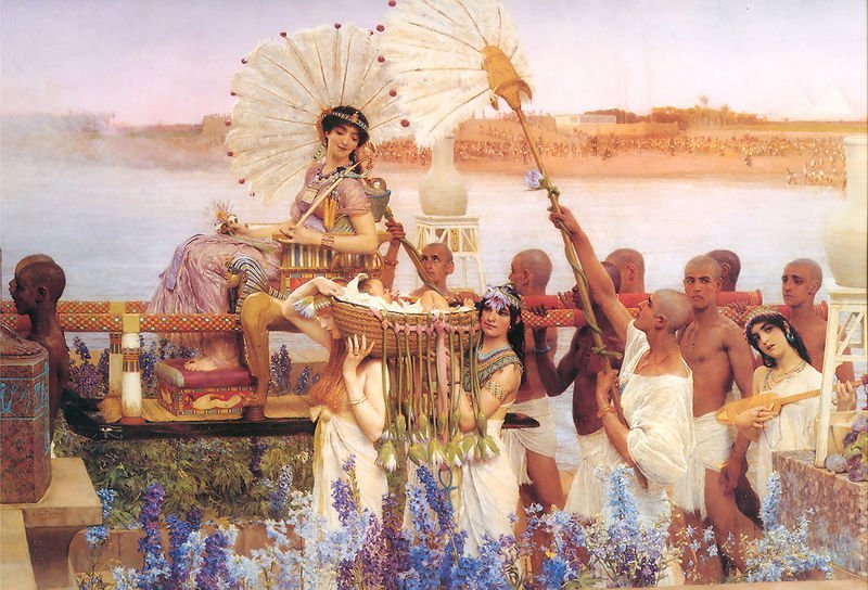 Pintores y su obra The-finding-of-moses-by-lawrence-alma-tadema