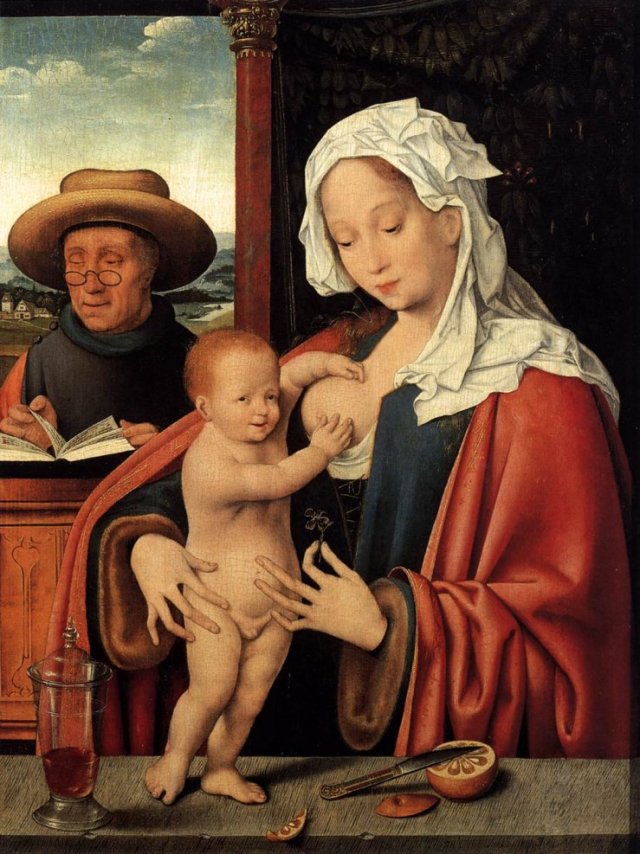     The Holy Family  (Academy of Fine Arts, Vienna)  by Joos van Cleve (c.1515)
