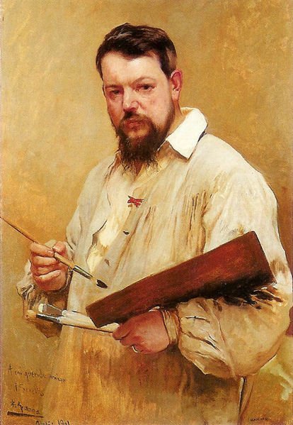 Portrait of Joaquín Sorolla by José Jiménez Aranda (1901)