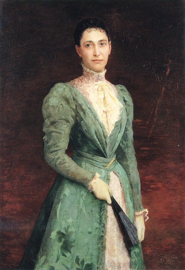 Portrait of Elizabeth Gardener Bouguereau by her husband William Bouguereau (1895)