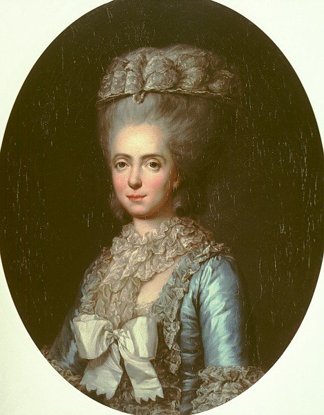 Portrait of Marie-Adelaide-Louisa de France, called Madame Adelaide by Anne Vallayer-Coster (1780)