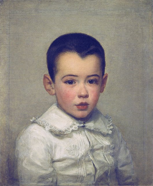 Pierre Bracquemond as child by Marie Bracquemond (1878)