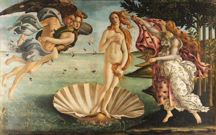 The Birth of Venus by Botticelli (1486)