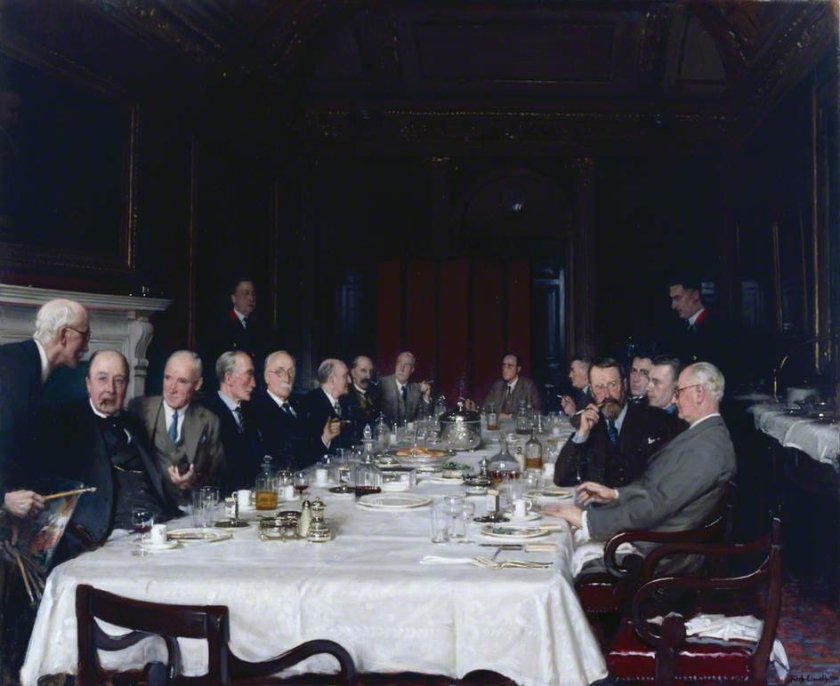 The Royal Academy Selection and Hanging Committee by Fred Elwell (1938)