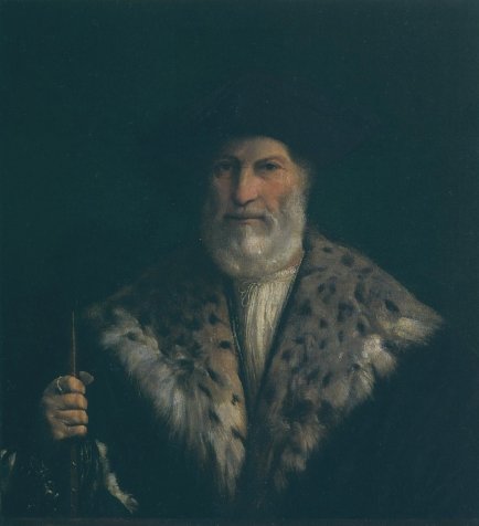 Portrait of a Man in a Fur Collar (Antonio Constabili) by Dosso Dossi (c.1520)