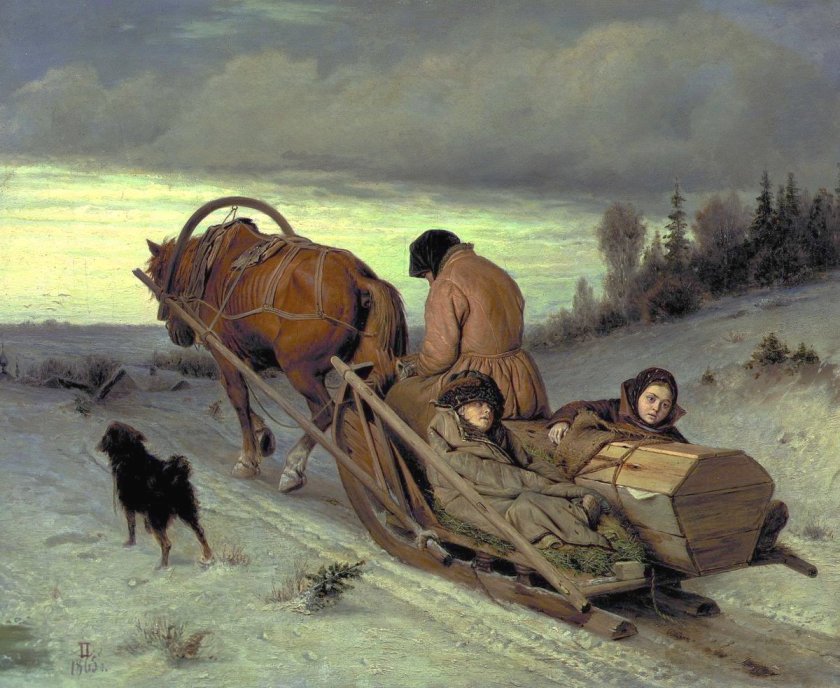 The Last Journey by Vasily Perov (1865)